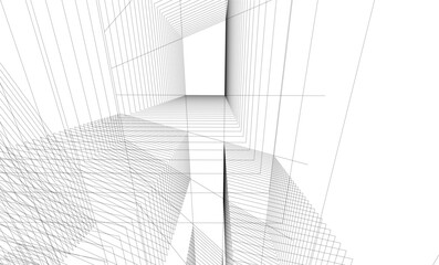 Fototapeta premium architecture building 3d vector illustration