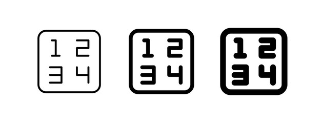 Editable number vector icon. Part of a big icon set family. Perfect for web and app interfaces, presentations, infographics, etc