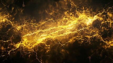 An abstract background featuring yellow electric lightning.