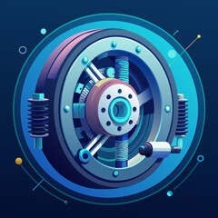 vector illustration of wheel