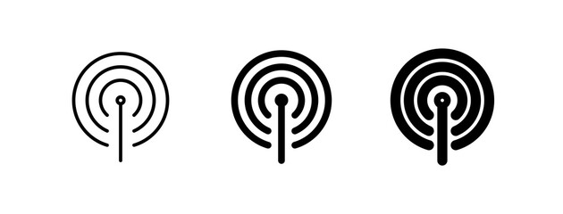 Editable vector wifi hotspot antenna icon. Part of a big icon set family. Perfect for web and app interfaces, presentations, infographics, etc
