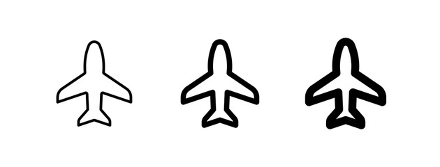 Editable vector airplane mode on icon. Part of a big icon set family. Perfect for web and app interfaces, presentations, infographics, etc