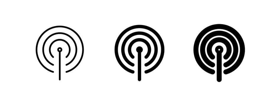 Editable vector wifi hotspot antenna icon. Part of a big icon set family. Perfect for web and app interfaces, presentations, infographics, etc
