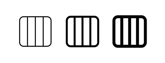 Editable vector layout column icon. Part of a big icon set family. Perfect for web and app interfaces, presentations, infographics, etc