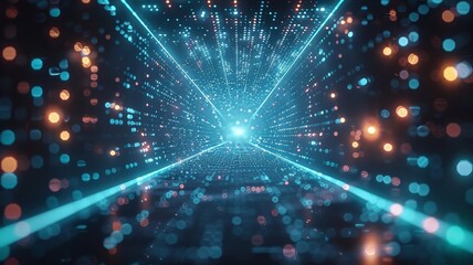 Fototapeta premium Abstract Background Illuminated by Bright Lights