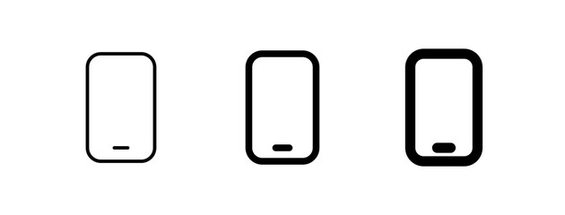 Editable vector blank smartphone screen icon. Part of a big icon set family. Perfect for web and app interfaces, presentations, infographics, etc