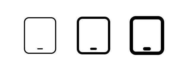 Editable vector blank tablet screen icon. Part of a big icon set family. Perfect for web and app interfaces, presentations, infographics, etc