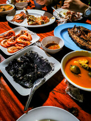 Seafood is famous in Koh Libong, Trang Province.