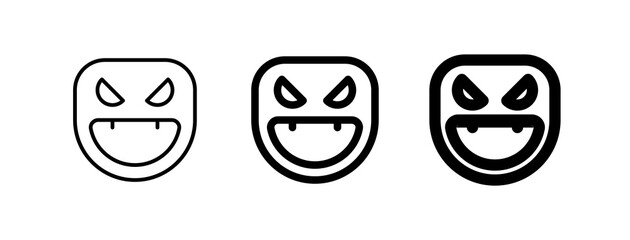 Editable vector evil face mask icon. Part of a big icon set family. Perfect for web and app interfaces, presentations, infographics, etc