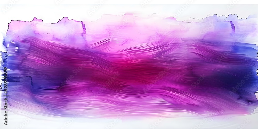 Wall mural Purple Watercolor Texture with Shining Brush Stroke: Perfect for Design Projects. Concept Watercolor Texture, Purple Theme, Brush Strokes, Design Projects, Shining Effects - Wall murals