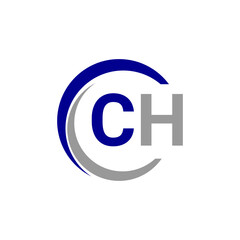 Fototapeta premium Alphabet letters Initials Monogram logo CH, INITIAL Letter CH logo design, template vector illustration. CH Initial Letter Logo design vector template, Graphic Alphabet Symbol for Corporate Business 