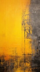 Textured colored yellow rough grunge wall background
