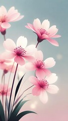 Pink flowers, Floral art, Blooming flowers