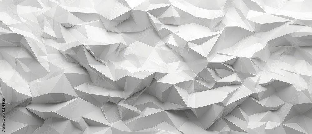 Poster white abstract polygon texture on gray background design header web cover poster art work banner pre