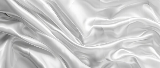 Obraz premium white gray satin texture that is white silver fabric silk panorama background with beautiful soft blur pattern natural design concept header web cover poster banner presentation template