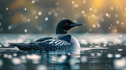 A Typical Loon Found in Maine