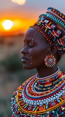Obraz premium Portraits of Samburu people natural light golden hour and wide apertures