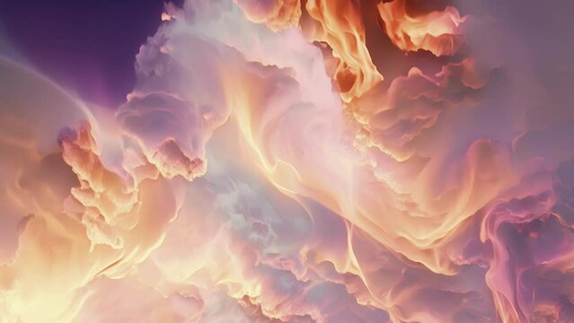 The delicate and graceful movements of nacreous clouds dancing across a dusky twilight sky.