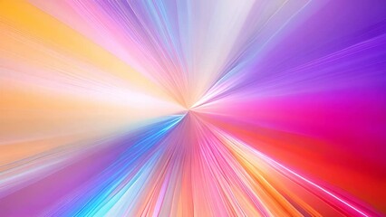 Abstract background with burst of colorful holographic rays and lines - Powered by Adobe