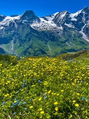 Landscapes from Grossglockner High Alpine Road in the national Park 