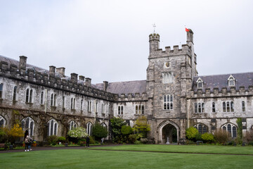 Fototapeta premium UCC University college cork education main building and gardens.