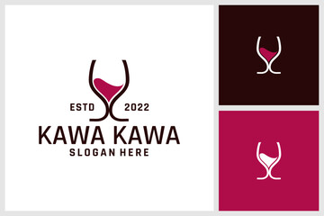 wine glass logo