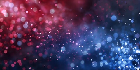 Obraz premium A visually pleasing background with a red and blue bokeh effect symbolizing contrast