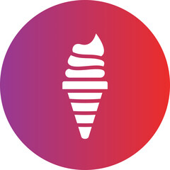 Ice cream cone Icon style