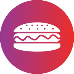 Hot dog Icon style
