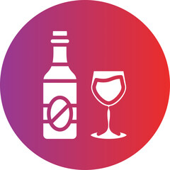 Wine bottle Icon style