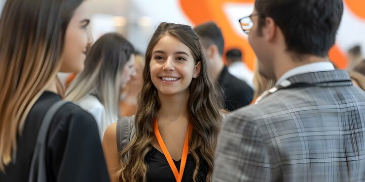 Students connecting with career professionals in networking field. Concept Networking Events, Career Connections, Student Professional Development, Industry Networking, Career Exploration
