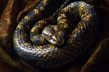 Obraz premium Join or Die: Benjamin Franklin's Warning to British Colonies in America