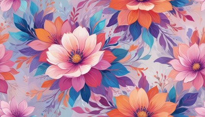 painting-A-vibrant-and-colorful-floral-pattern 