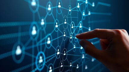 Digital Connection Hand Selecting User Profile in Network Interface
