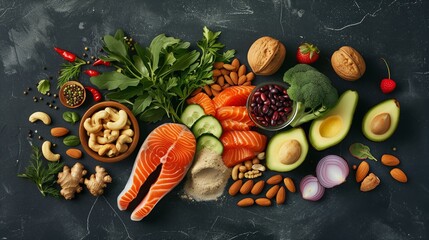 Boost Brainpower: Nutritious Nuts, Fish, and Vegetables for Healthy Mind