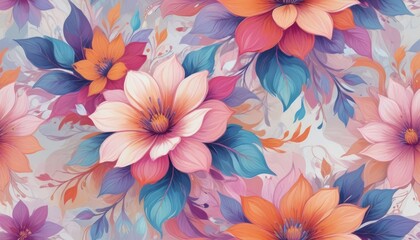 painting-A-vibrant-and-colorful-floral-pattern 