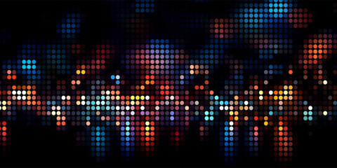 A Multitude of Colorful Transparent Dots Backdrop