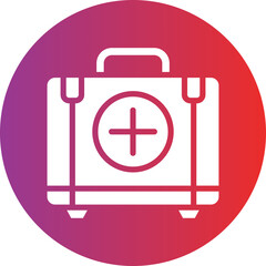 Obraz premium First Aid Kit Icon Style