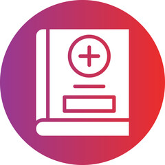 Medical Book Icon Style