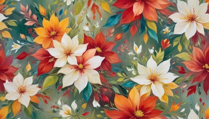 painting-A-vibrant-and-colorful-floral-pattern 