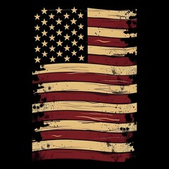 Vintage American Flag 