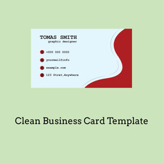 business card template