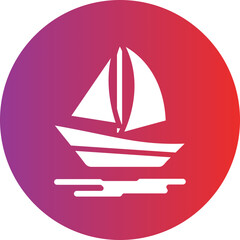 Sailboat Icon Style