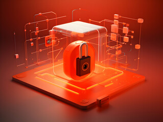 Internet and data security, Cybersecurity and privacy concepts to protect data. Lock icon and internet network security technology. digital security background, Cloud and Hosting Security