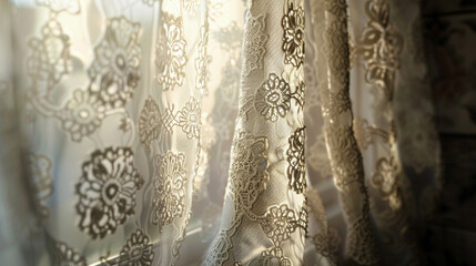 Sunlit Elegance: Vintage Lace Curtain Patterns