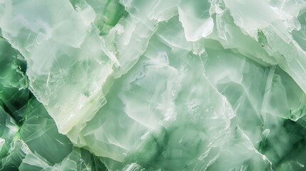 Obraz premium Polished chrysolite abstract background texture with green mineral crystals and shiny surface