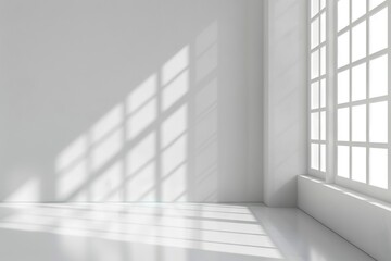 White studio background with window shadows for product presentation.