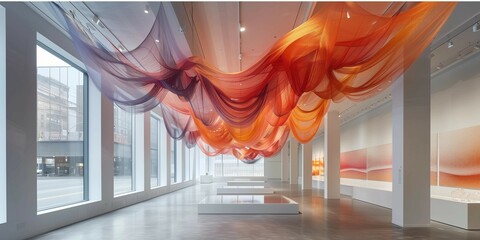 Suspended Fabric Spectacle, generative ai