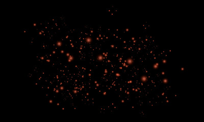 Fire burning hots sparks