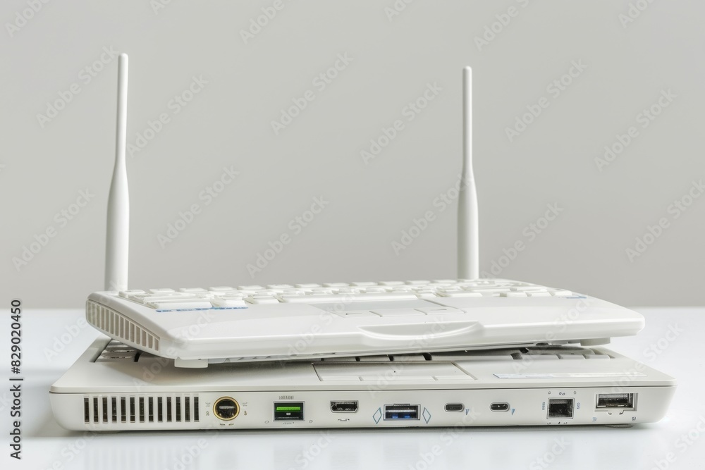 Poster casual tech user in a home setting seamlessly integrates with global digital networks, symbolizing m